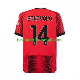 Fußballtrikots AC Mailand Tiemoue Bakayoko 14 2023-2024 Kurzarm Heimtrikotsatz kaufen